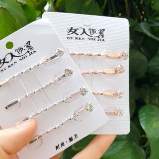 1 Chiếc Kẹp Ghim Tóc Đính Đá Pha Lê Lấp Lánh T012