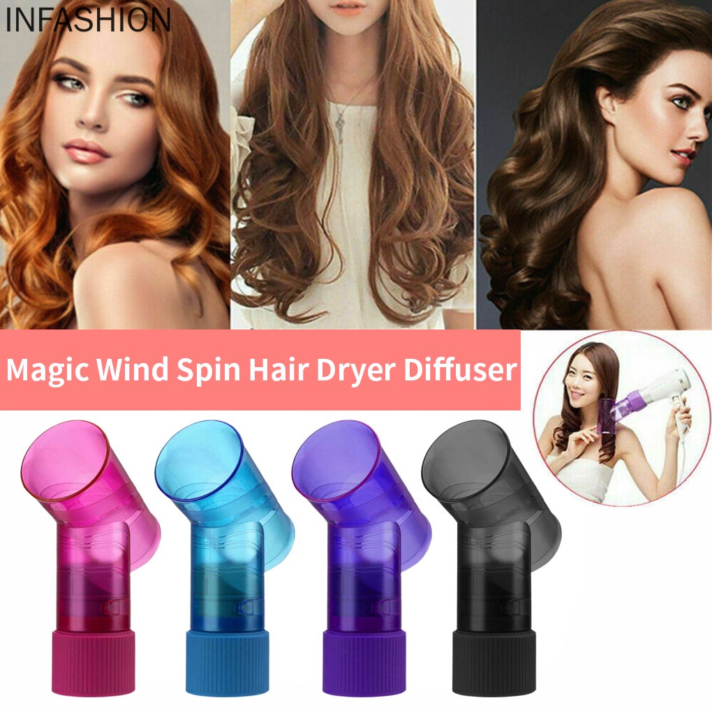 Đầu máy sấy khuếch tán tạo kiểu bằng nhựa nhiều màu sắc tùy chọn chuyên dụng cho tóc xoăn