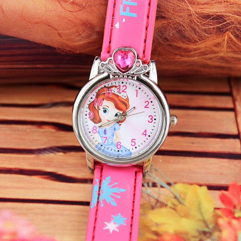 (Chuyên sỉ) Đồng Hồ Trẻ Em SOPHIA Hình Sophia cho bé gái (Hình Chụp Thật)