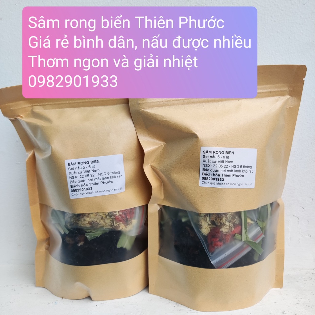 Sâm rong biển Thiên Phước nấu 5 - 6 lít sâm giải nhiệt ngon bổ rẻ (mua 199K nhận quà  0đ)