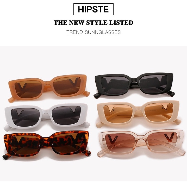 Kính Mát Gọng Vuông Phong Cách Hip Hop Thời Trang Cho Nữ