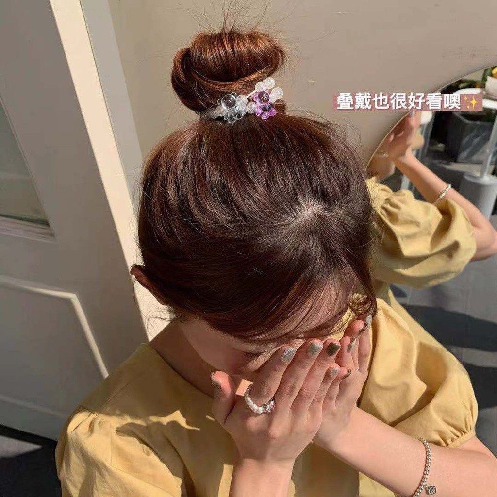 Dây buộc tóc trang trí họa tiết gấu đáng yêu nữ tính