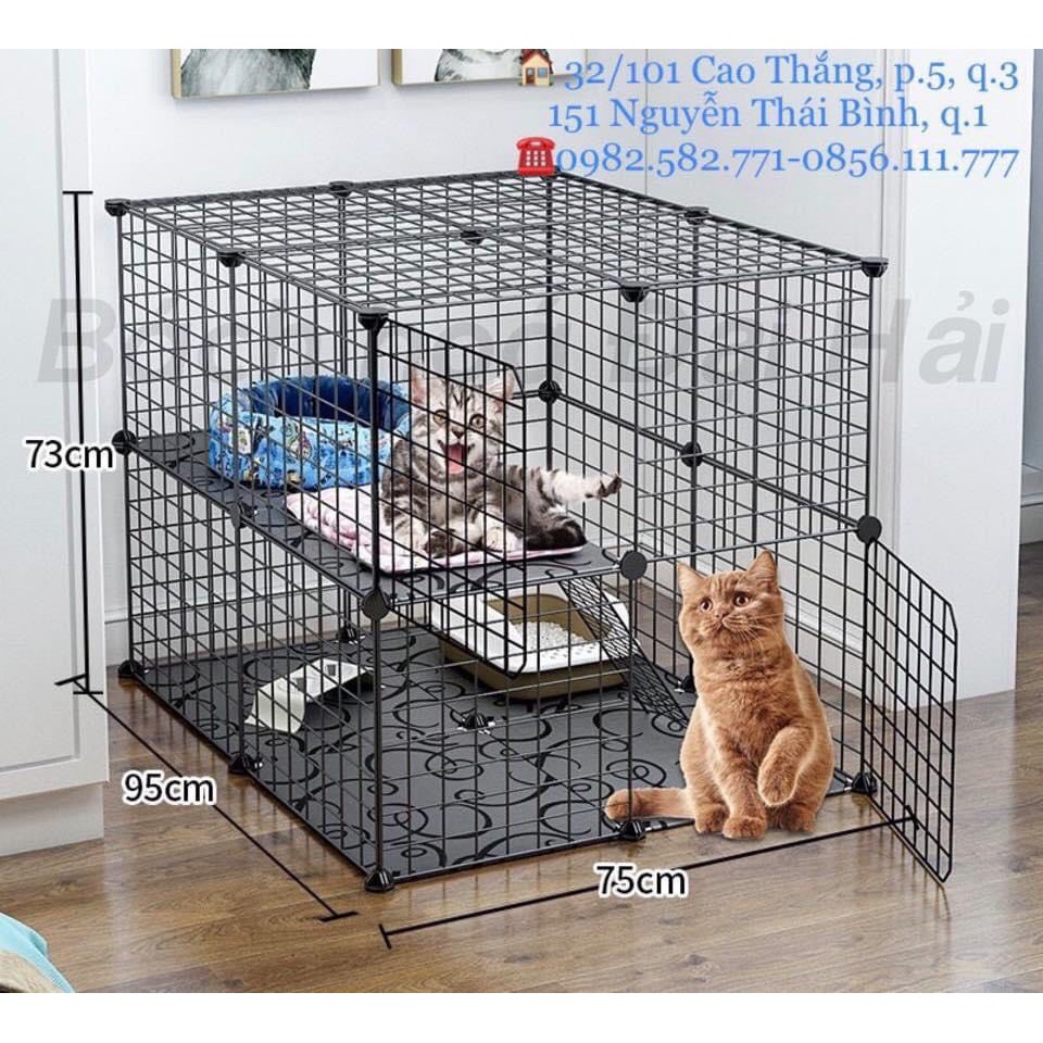 Chuồng mèo lắp ghép,lồng thú cưng như hình