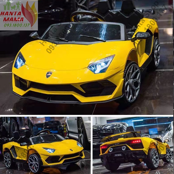 Siêu Xe Lamborghini Aventador 918 Ghế Da, Bánh Cao Su, 4 Động Cơ