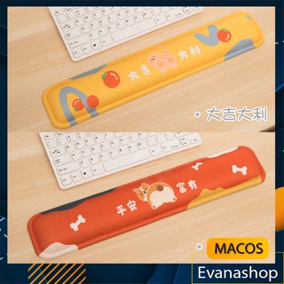 Miếng kê tay bàn phím hình Corgi, meomeo cực cute và dễ thương - Bản full 44x8cm