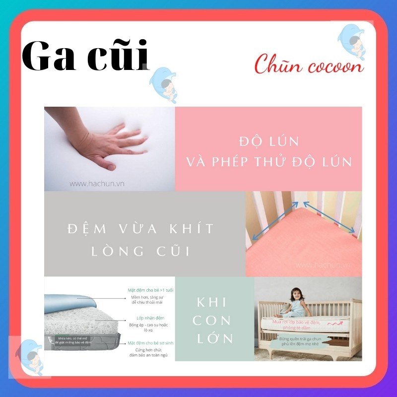 Ga Cũi Chũn Nest Cho Bé Bề Mịn Mát Thấm Hút Tốt Giúp Bé Thỏa Mái Và Mát Lưng Thuộc Chũn Cocoon