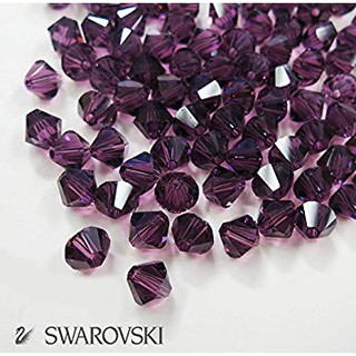 Hạt pha lê swarovski 5328 - size 4mm - màu 204 amethyst