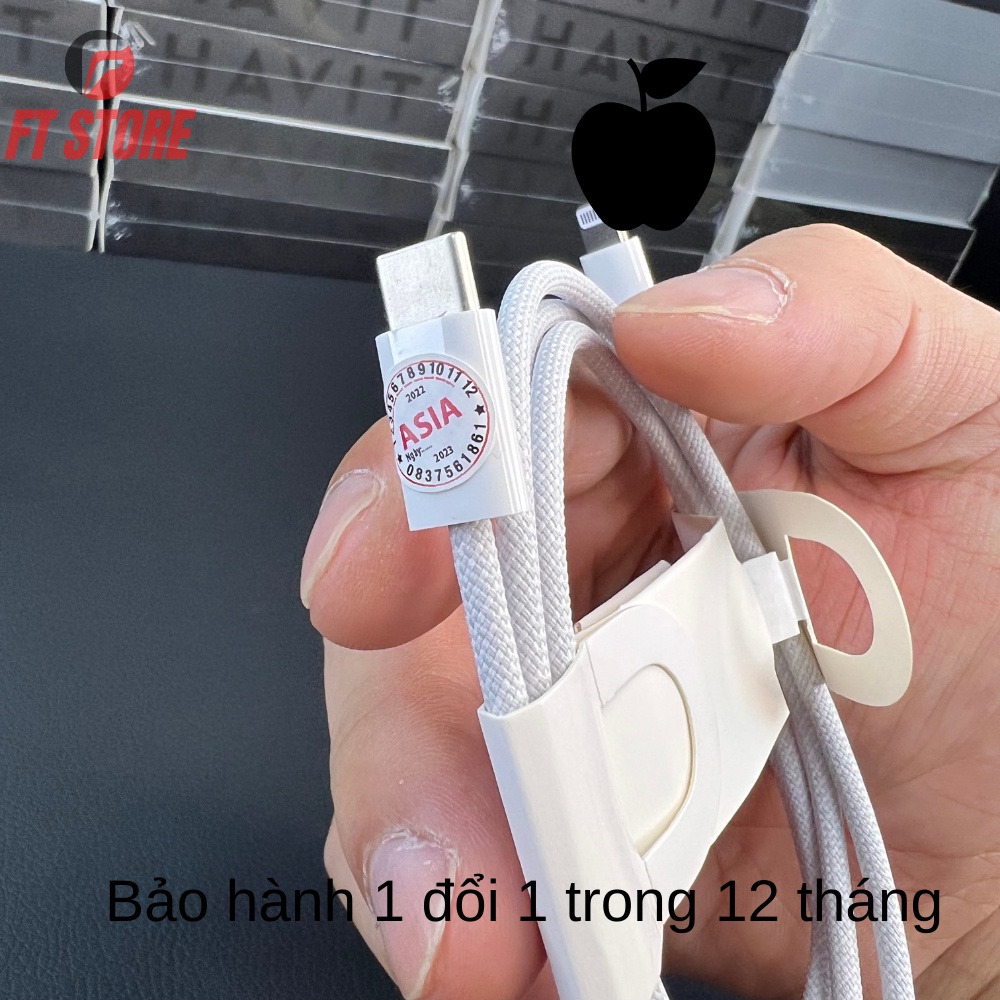 [GIAO HỎA TỐC] Cáp Sạc Nhanh Cho Điện Thoại Nhà Táo có MFi PD BH 12TH