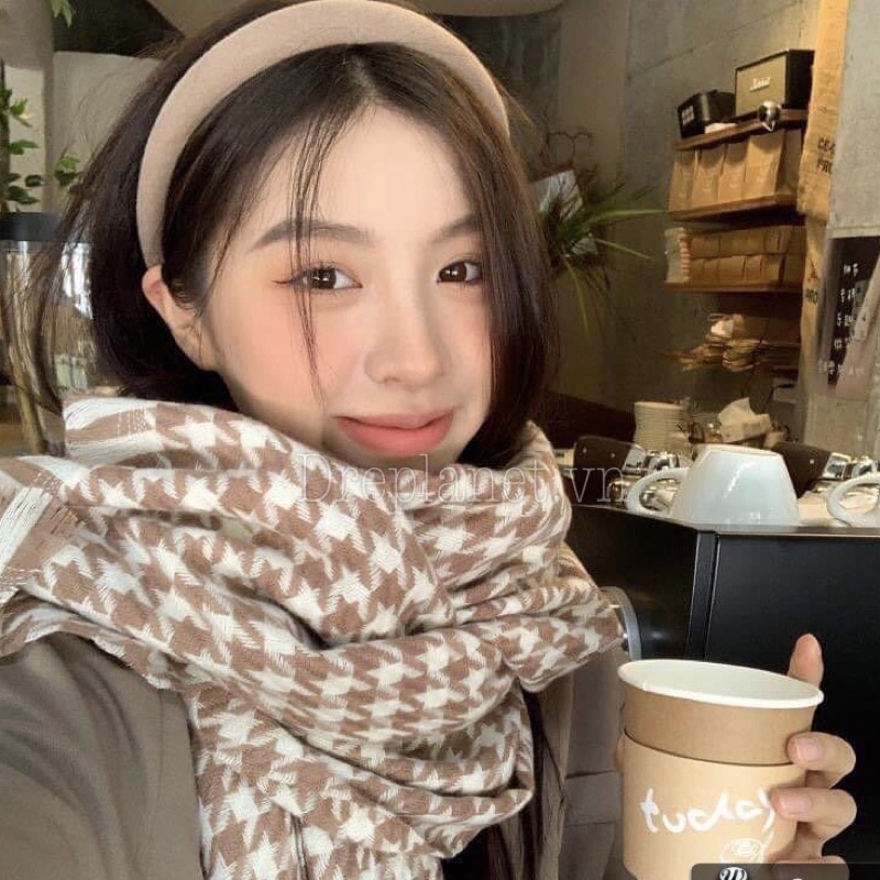 Khăn len quàng cổ chất lông mềm mịn, Khăn quàng mùa đông ulzang