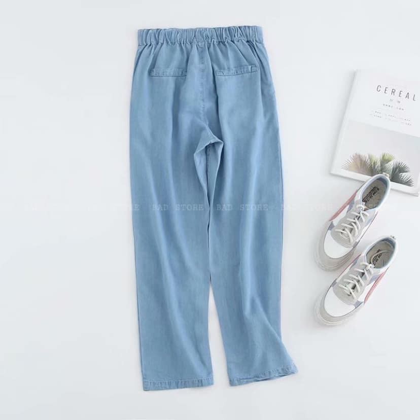 Quần Baggy Bò Giấy 2 màu - Chất bò giấy nhẹ và thoáng mát, lưng chun co giãn | BigBuy360 - bigbuy360.vn