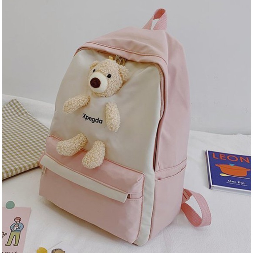 Balo ulzzang chống nước Bag.ThanhThu XPEGDA gấu xinh 88