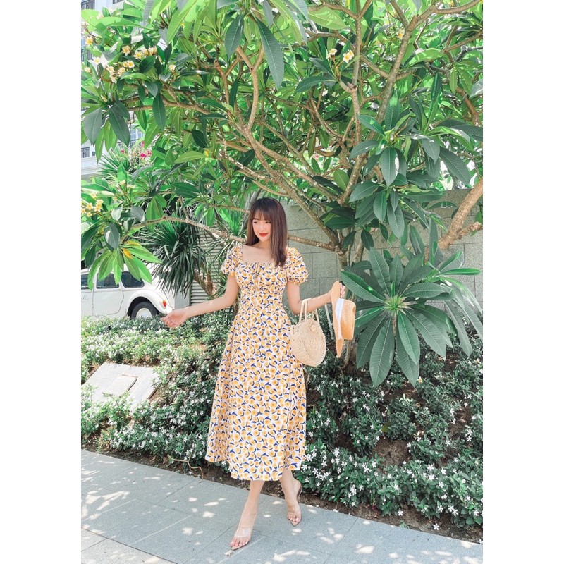 [HÀNG THIẾT KẾ CAO CẤP LOẠI 1, kèm ảnh thật ]VÁY HOA TIỂU THƯ BÁNH BÈO | BigBuy360 - bigbuy360.vn