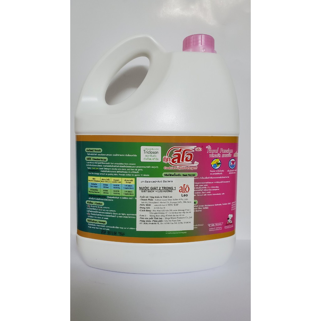 Nước Giặt Thái Lan Cao cấp Diệt Khuẩn - Cân bằng độ PH