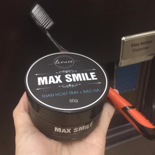 [TẶNG BÀN CHẢI THAN TRE HÀN QUỐC] khi mua sản phẩm Than hoạt tính trắng răng MAX SMILE