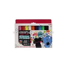 Set màu vẽ vải dạng thỏi Mont Marte Fabric Paint Sticks 9 màu ( Hàng Chính Hãng)