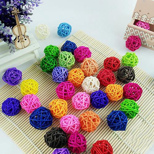 Quả cầu mây đồ chơi nhiều màu sắc dành cho chim kiểng