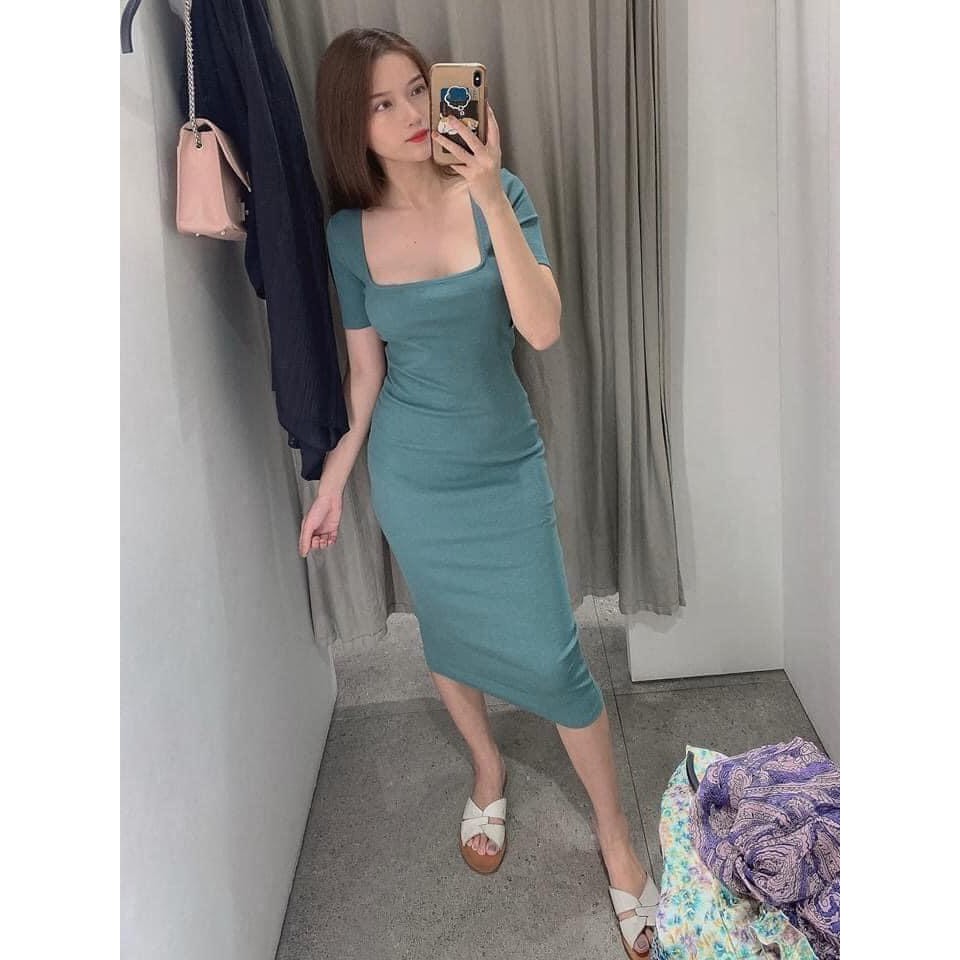 váy body len tăm cổ vuông | BigBuy360 - bigbuy360.vn