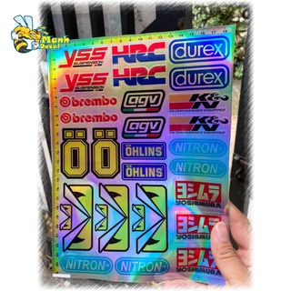 Combo tem dán trang trí xe máy Crom 7 màu giá rẻ
