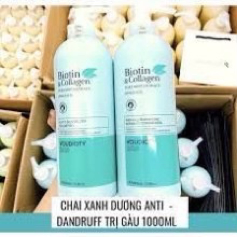 Cặp dầu gội xả biotin collagen voudioty