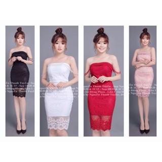Đầm body 2 dây rớt vai