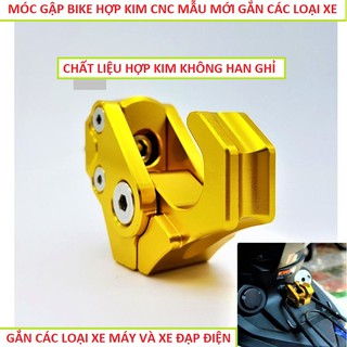 Móc Treo Bikers xe máy (Nhôm nguyên khối; 2 chế độ gấp gon khi không treo đồ)