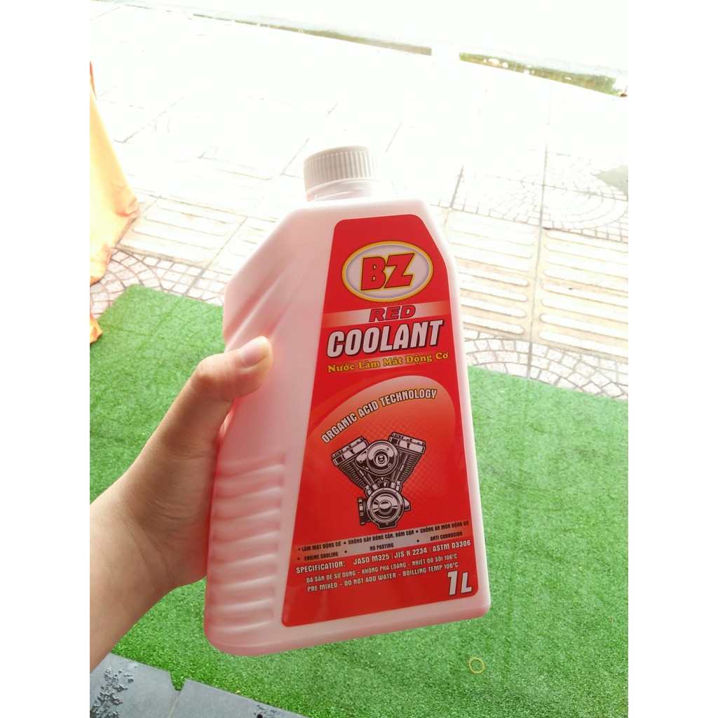 Nước Làm Mát Cao Cấp Pha Sẵn BZ RED COOLANT 1L chamsocxestore