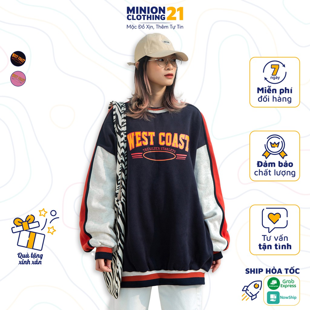 Áo nỉ lót bông MINION CLOTHING form rộng sweater Unisex nam nữ oversize Ulzzang Streetwear Hàn Quốc chất mềm mịn A2838