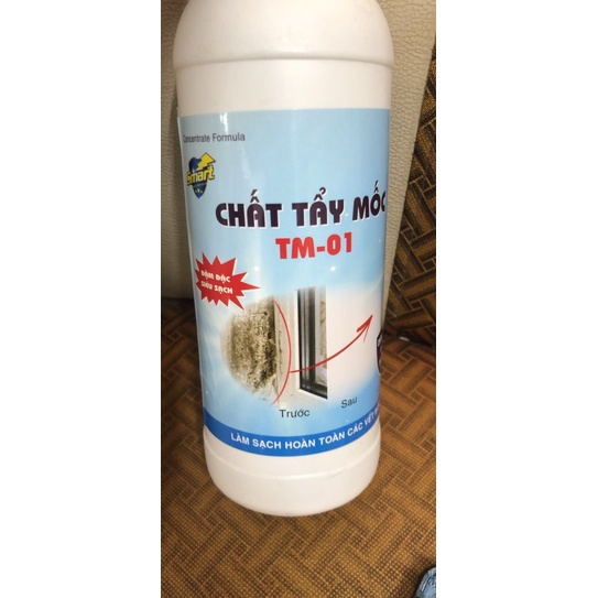 Chất tẩy mốc TM-01- tẩy mốc trên mọi vật liệu như tường, gỗ, vải, cao su