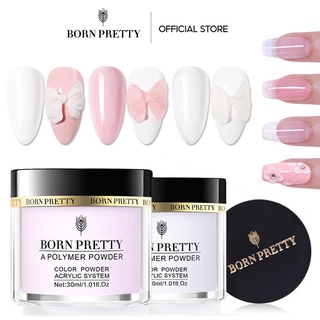 BORN PRETTY Bột Đắp Móng Nối Dài Acrylic Kiểu Pháp 10/30ML