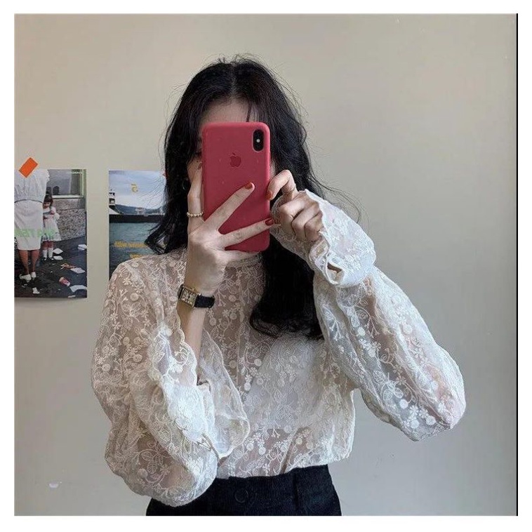 Áo Ren Kiểu Mỏng Một Lớp Mặc Kèm Áo Len, Gile Phong Cách Bánh Bèo Dễ Thương ❤️