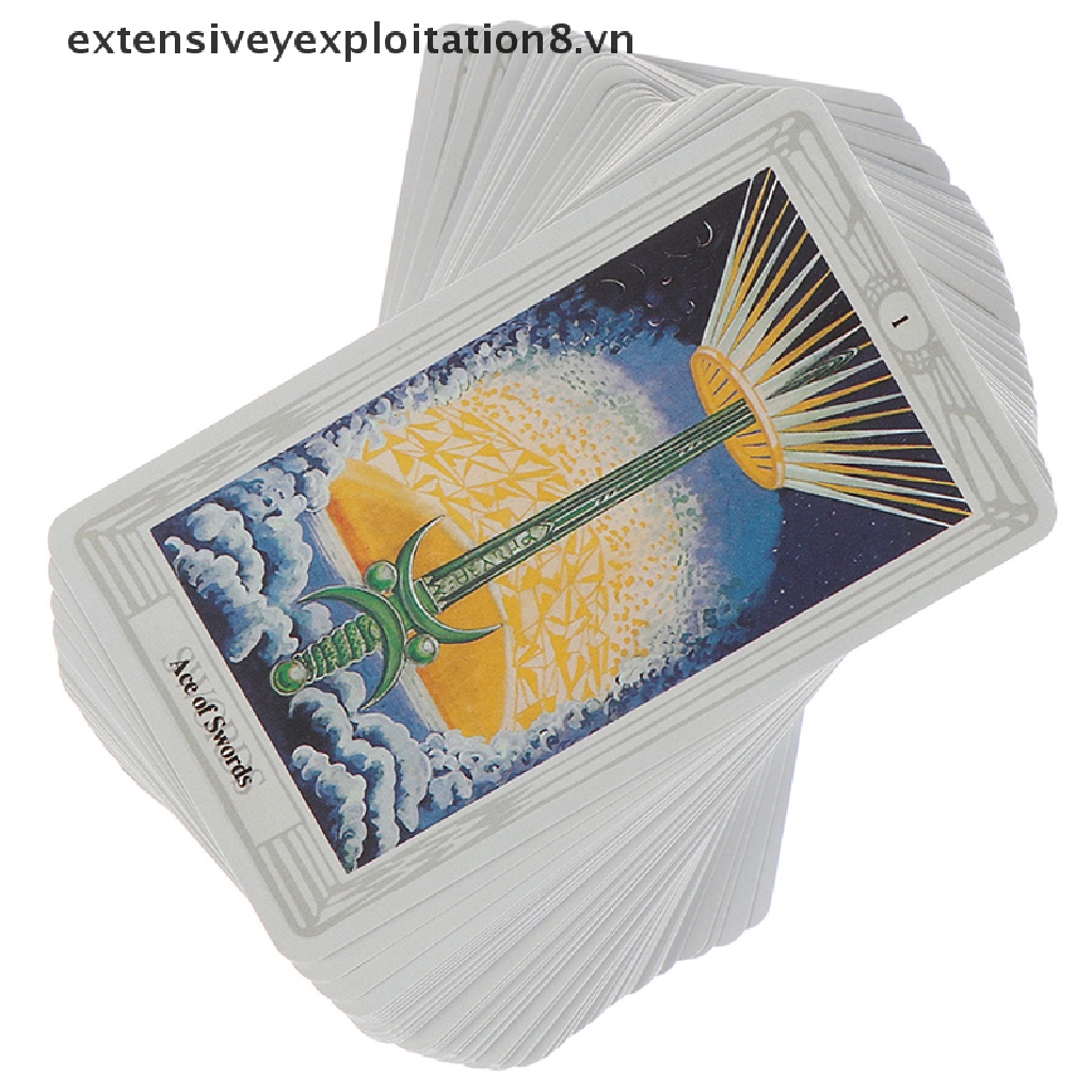 【extensive】 78 Cards Egyptian Myth Divination Aleister Crowley Thoth Tarot Pocket Guidebook 【vn】
