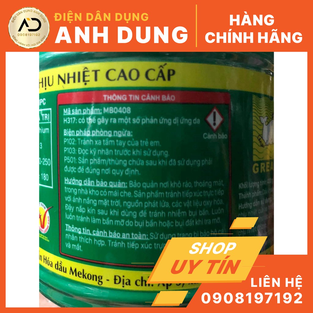 Mỡ bò dẻo chịu nhiệt cao Litol 3