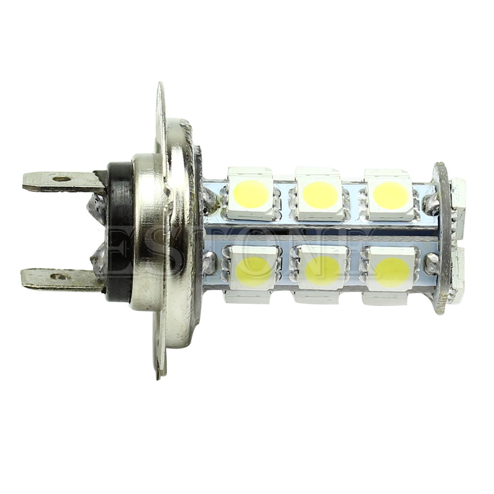 Đèn Pha LED DC12V H7 5050 18 SMD Ánh Sáng Cao / Thấp Chuyên Dụng Cho Xe Hơi / Xe Máy