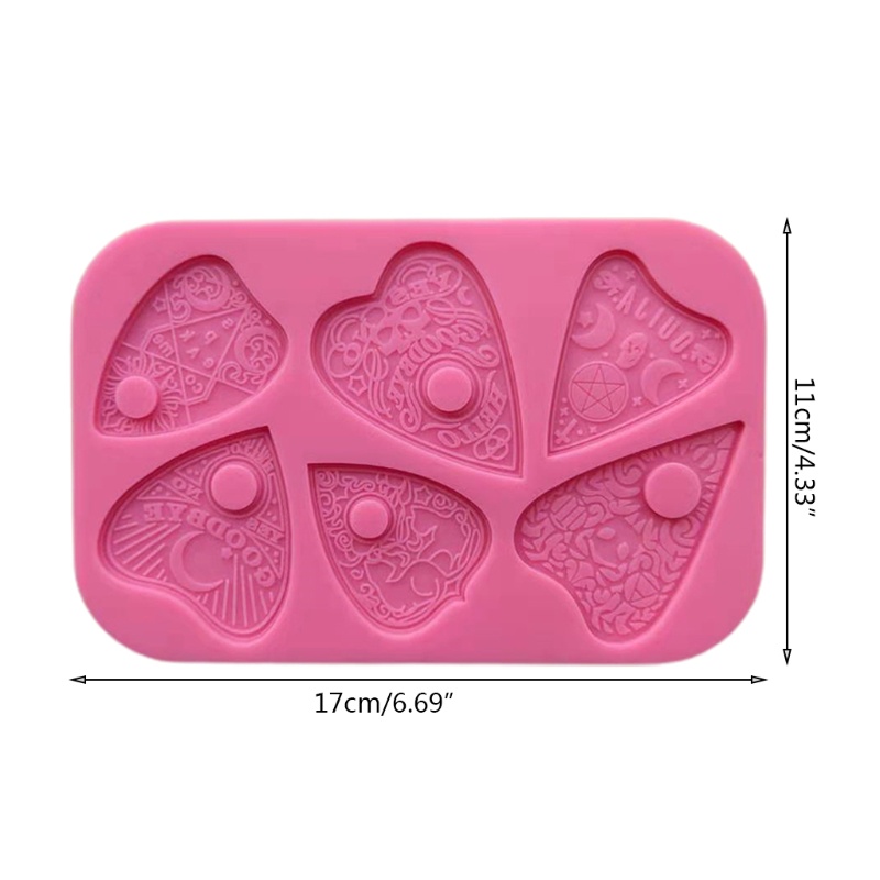 Sa Khuôn Silicone Làm Nhựa Epoxy Hình Trái Tim DIY