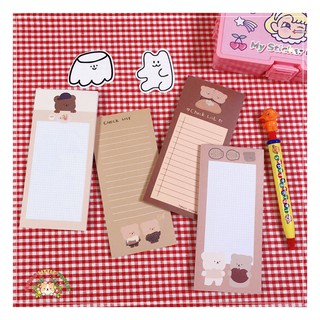 GIẤY NOTE / GIẤY GHI CHÚ GẤU NÂU | MNO209