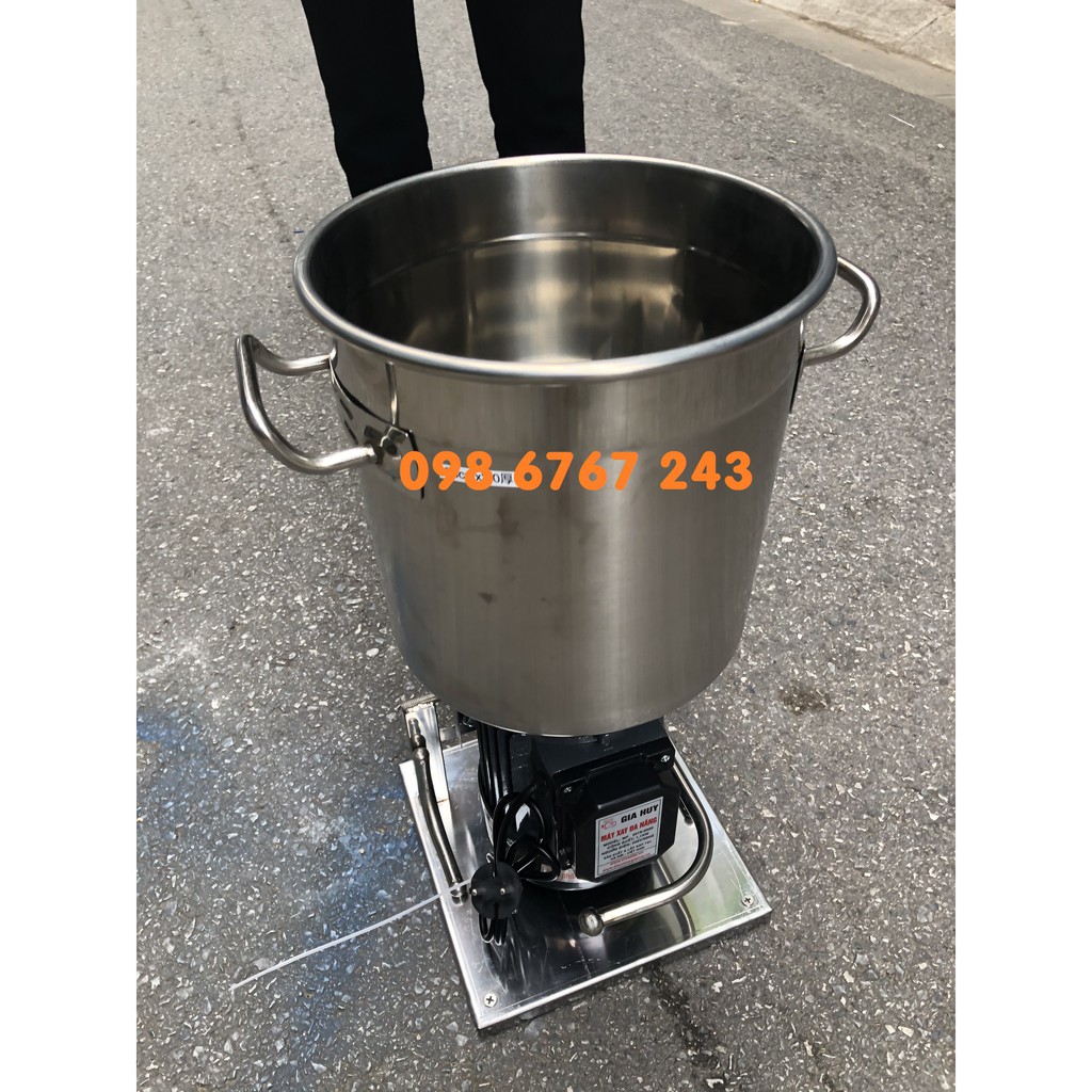 Máy xay rau củ quả, xay nghiền nguyên liệu chăn nuôi cá mỗi mẻ 3kg motor 1.1kw
