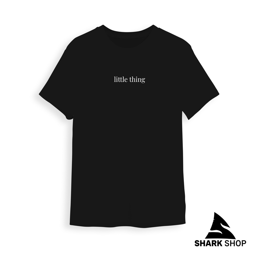 Áo Phông Basic Cotton LITTLE THING |SHARK SHOP| Nam Nữ Unisex Tay Lỡ Form Rộng Dày Cổ Tròn