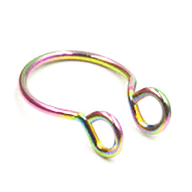 Set 5 khuyên tai/mũi/mũi hình chữ C bằng thép y tế