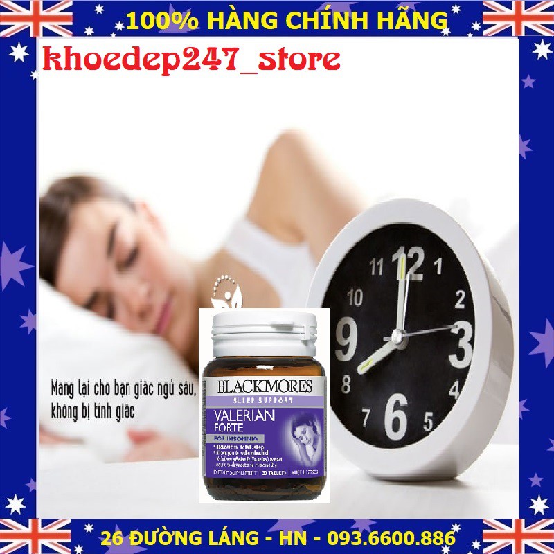 Thực phẩm chức năng Viên uống hỗ trợ giấc ngủ Blackmores Valerian Forte 2000mg Úc