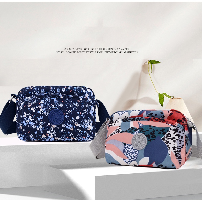 Túi Đeo Vai Bằng Vải Nylon Kiểu Dáng Mới Mẻ Nhỏ Nhắn Dành Cho Nữ