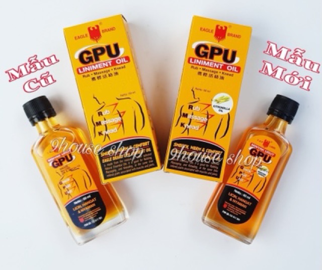 Dầu xoa bóp GPU Liniment Oil 60ml Indonesia