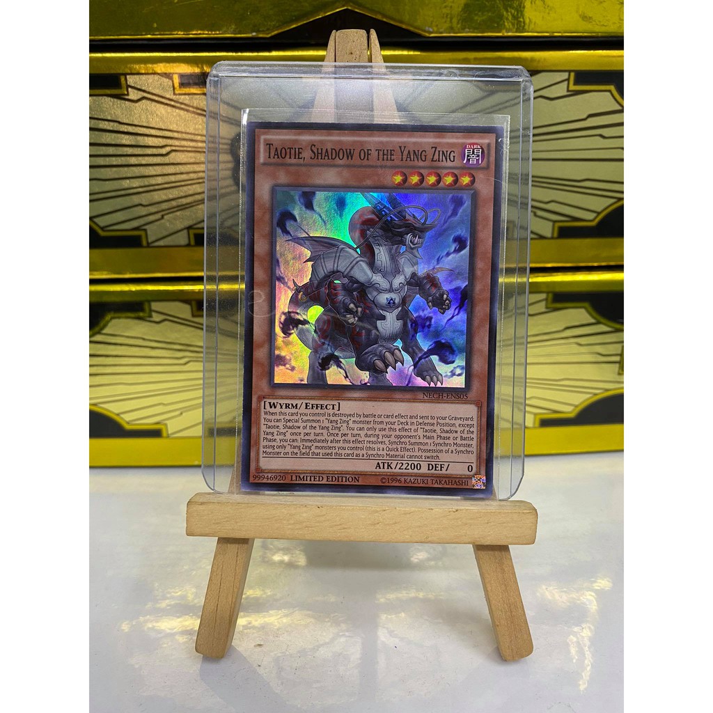 [ Dưa Hấu Yugioh] Lá bài thẻ bài Taotie Shadow of the Yang Zing – Super Rare - Tặng bọc bài nhựa bảo quản