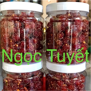 Mứt Chùm Ruột Muối Ớt vị chua chua ngọt ngọt giữ độ dai của chùm ruột không có pha bột