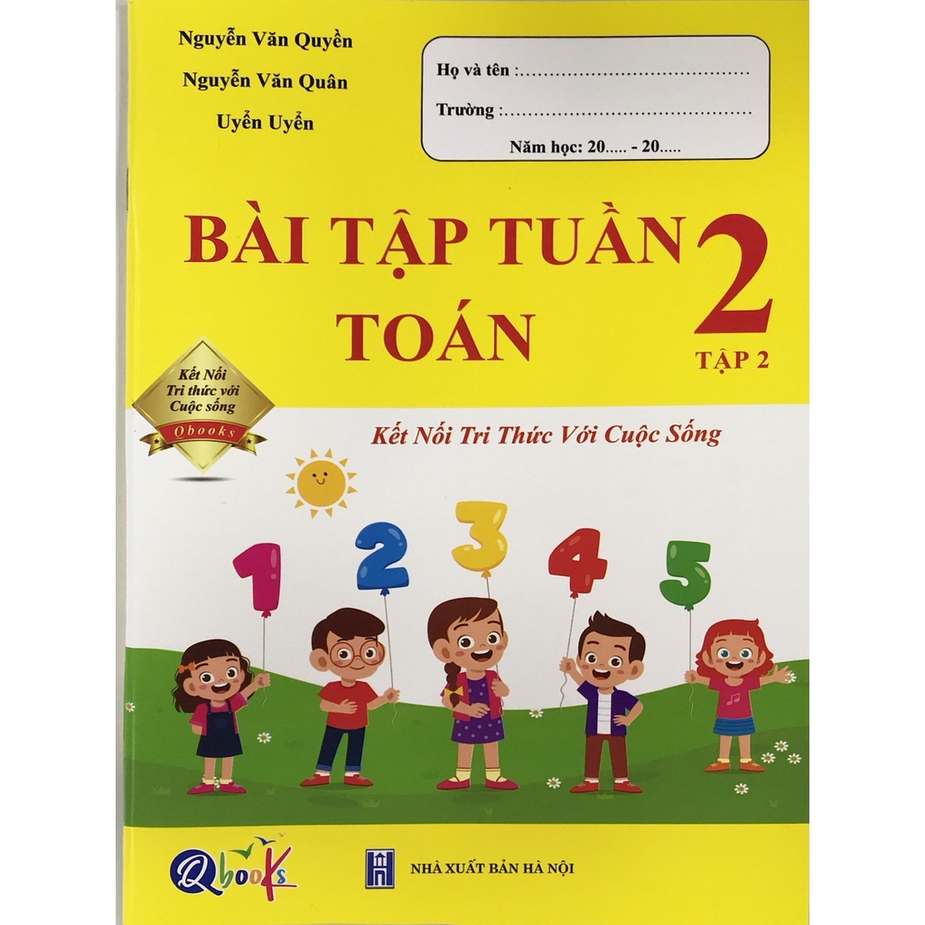 Sách - Bài tập tuần toán 2 - Tập 2 (Qbooks - Kết nối tri thức với cuộc sống)