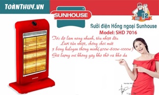 Đèn sưởi 3 bóng Sunhouse SHD7016