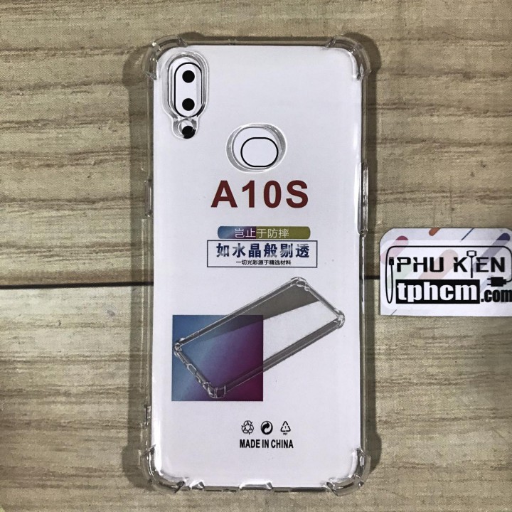 Ốp lưng Samsung A10s dẻo Trong suốt Chống sốc
