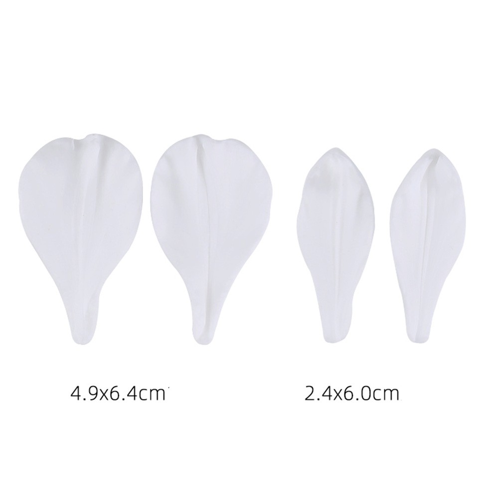 KALAIEN Lily Tĩnh Mạch Khuôn Fondant Bộ Cắt Lily Cánh Hoa Tĩnh Mạch Silicon Fondant Bánh Cắt Bánh Dụng Cụ Trang Trí Bánh