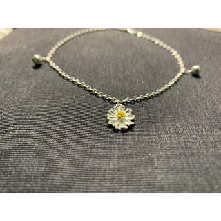 Vòng Chân Hoa Cúc Họa Mi💝FREESHIP💝Lắc Chân Cúc Họa Mi Bạc Ta