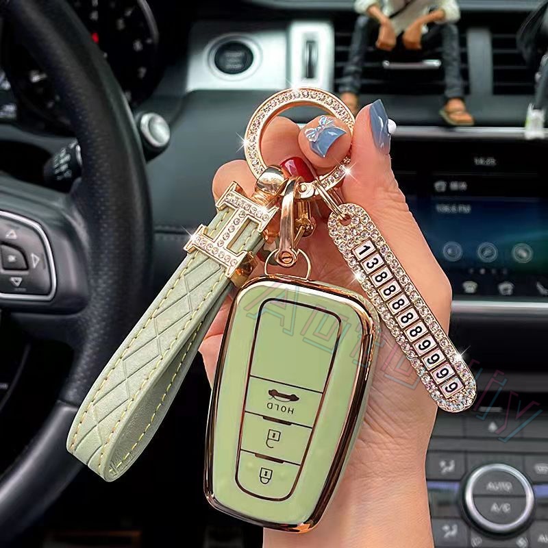 Ốp TPU Bọc Chìa Khóa Xe Hơi Thông Minh Chống Trầy Cho Toyota Corolla Altis Corolla Cross Camry CHR RAV 4