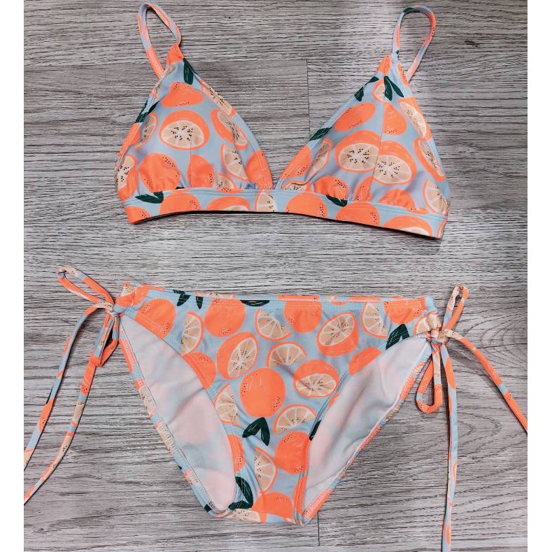 Bikini hai mảnh đẹp họa tiết quả cam cạp thấp siêu sexy ( Đảm bảo 100% như hình) | BigBuy360 - bigbuy360.vn